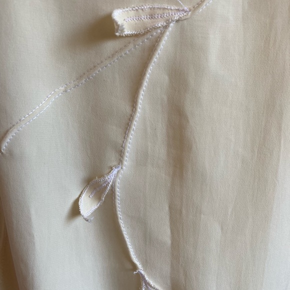 Vintage Cream Yellow Dropped Waist Dress - Picture 8 of 13